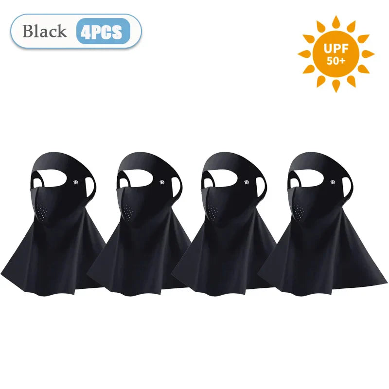 3D Ice Silk UPF50+ UV Face Mask – Cooling Balaclava Women
