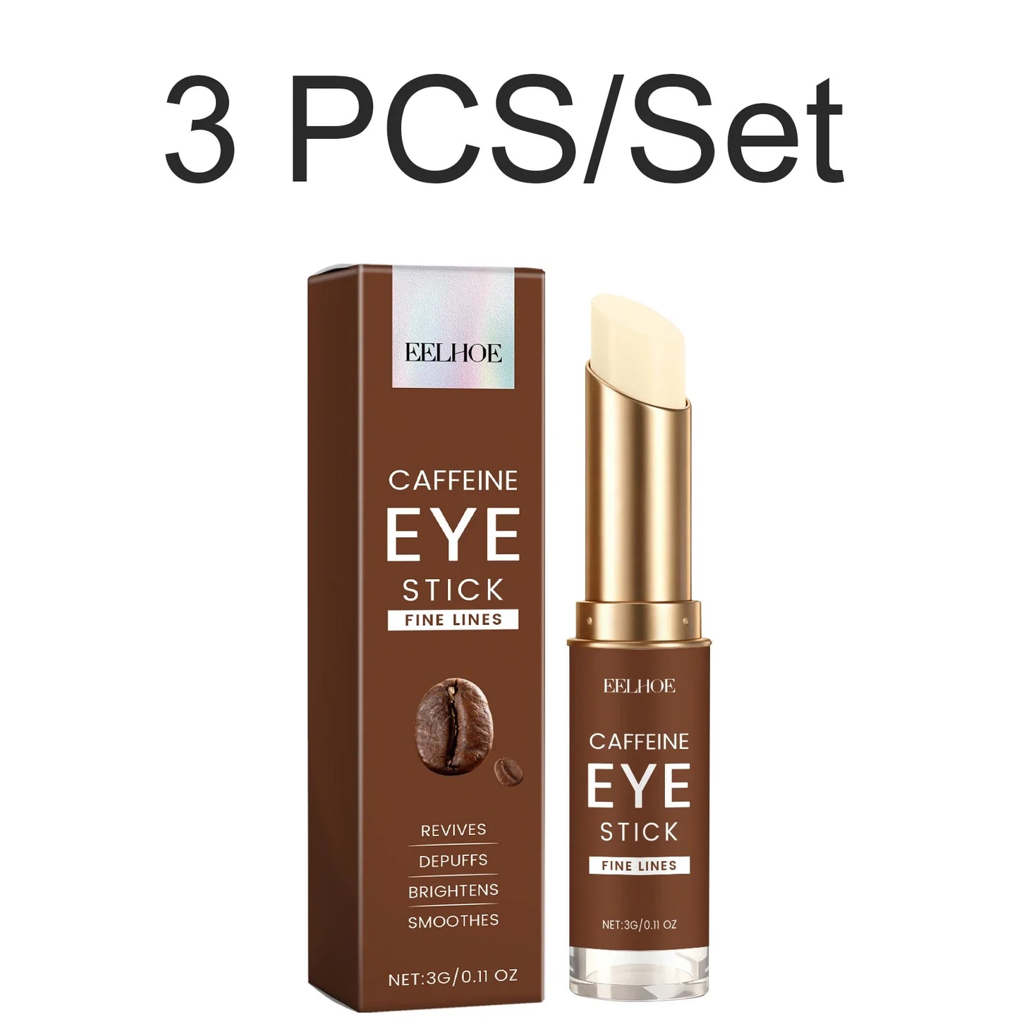Caffeine Eye Cream Stick – Brighten, Firm & Hydrate | 3g