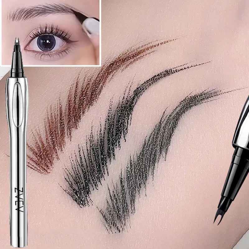 Ultra-Fine 2-Point Waterproof Liquid Eyebrow Pen | Fork Brow Pencil
