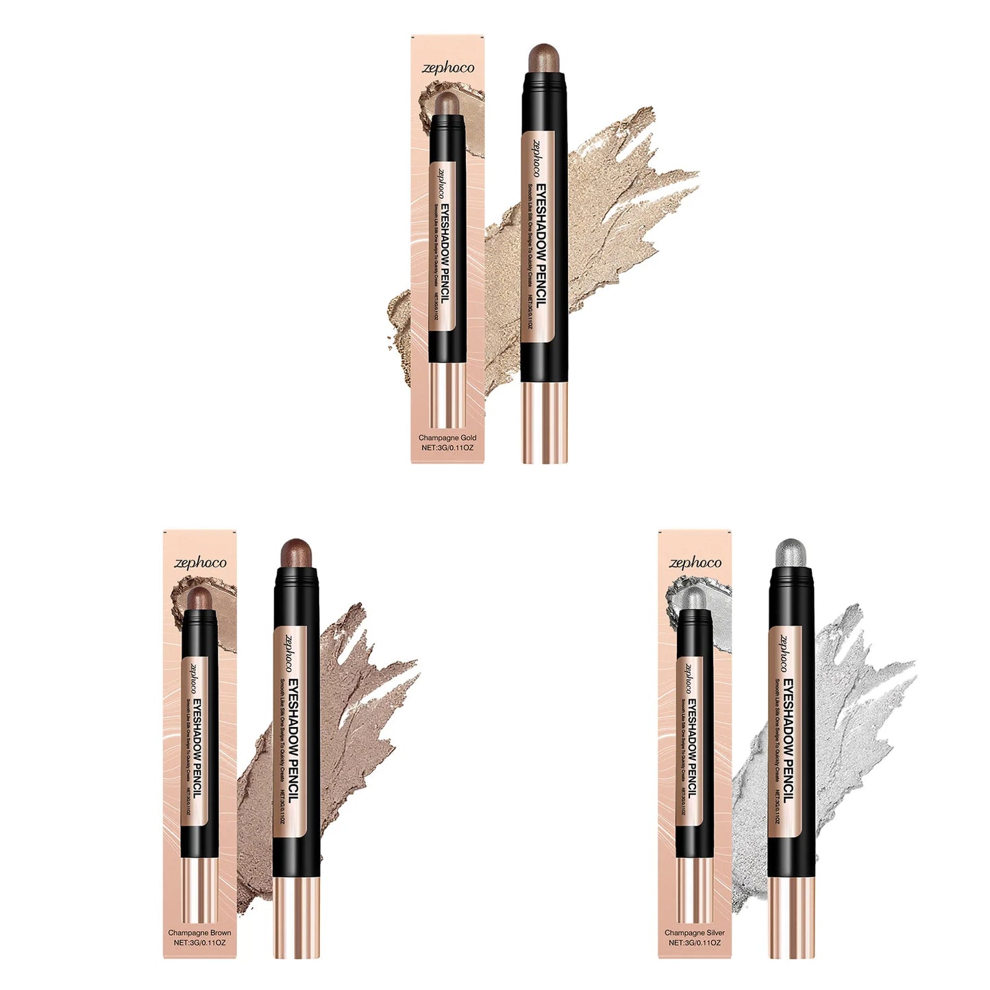 Pearl Eyeshadow Stick Champagne Silver – Shimmer & Silky