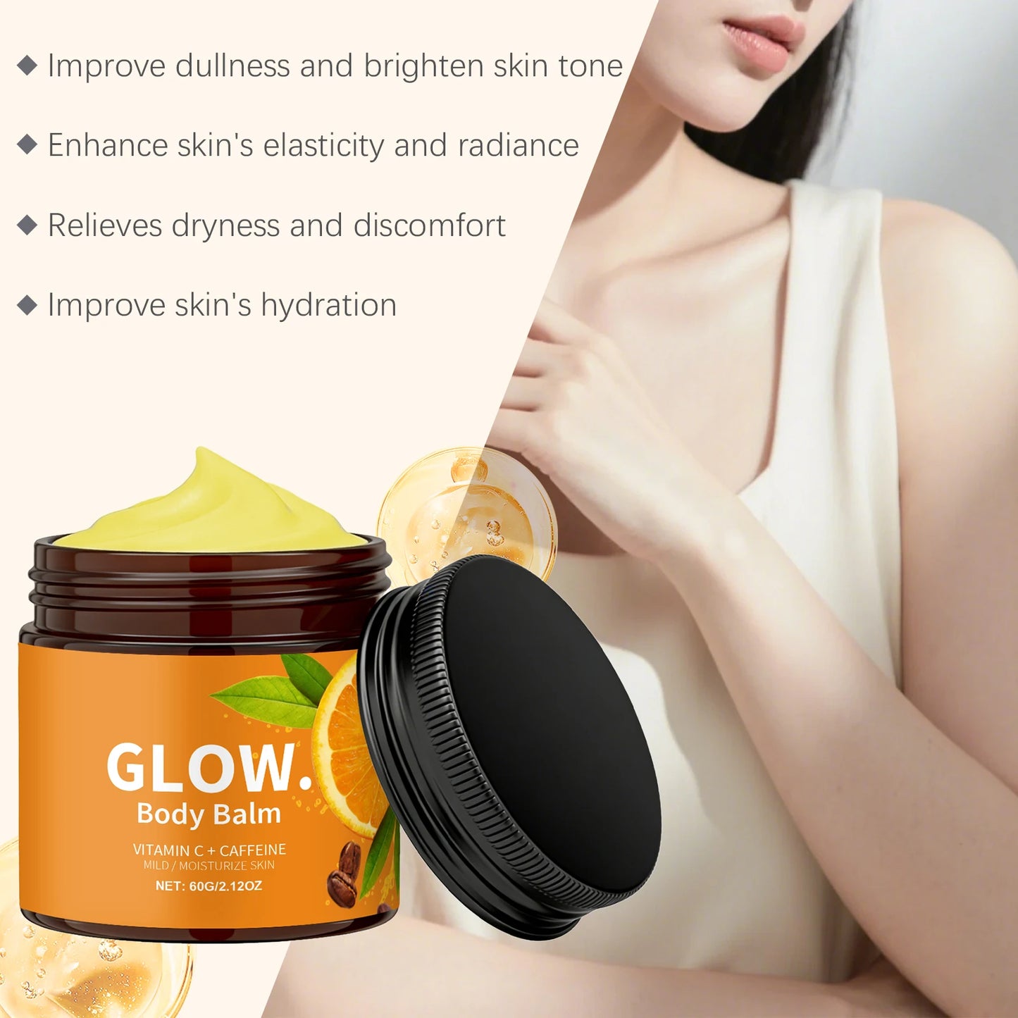 Winter Luxury Moisturizing Body Cream For Dry Skin With Caffeine Shea Butter Deep Hydration Nourishing Lotion Gift Women Men Peaceful Pleasures Health and Wellness