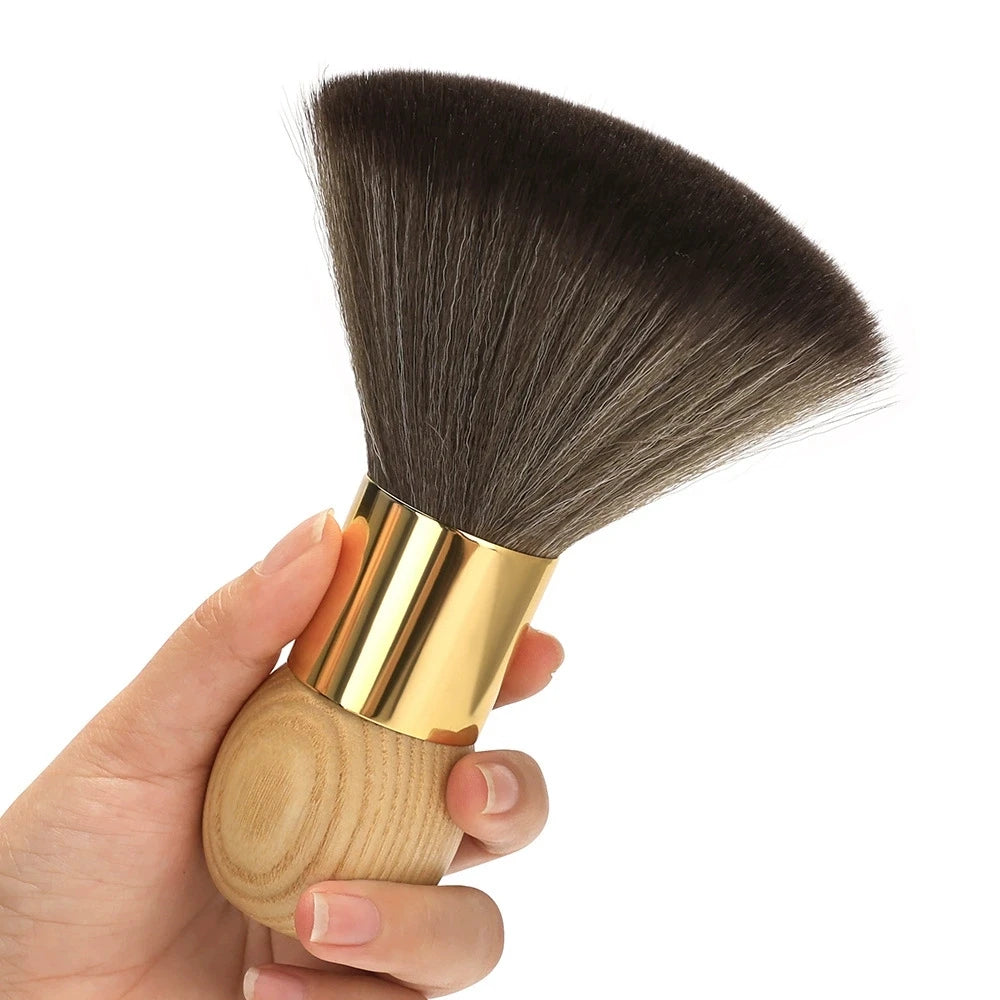 Professional Barber Neck Duster Brush | Wooden Handle Soft Bristles Barber Neck Brush Peaceful Pleasures Health and Wellness 3