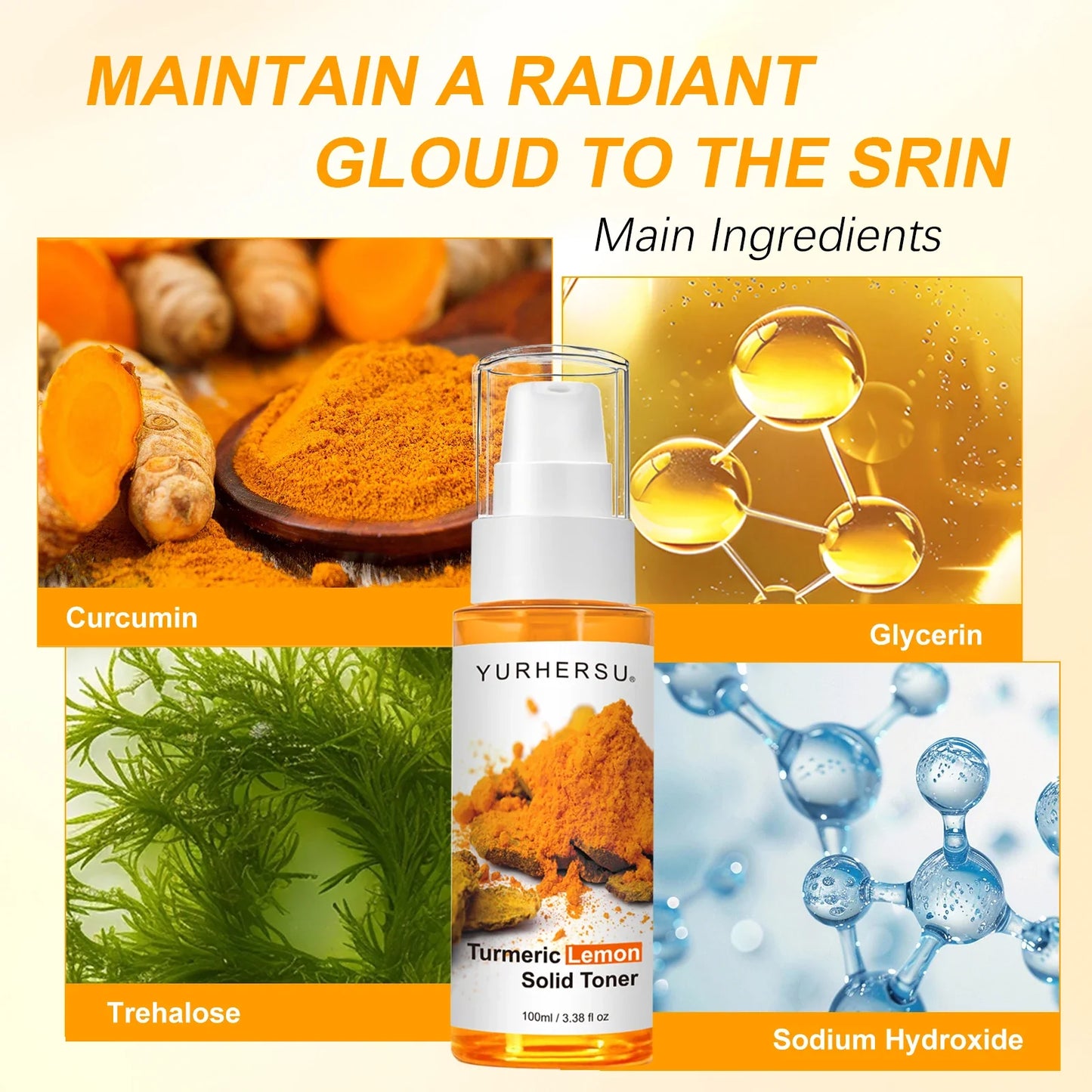Turmeric Face Serum – Brightening & Even Skin Tone Lotion