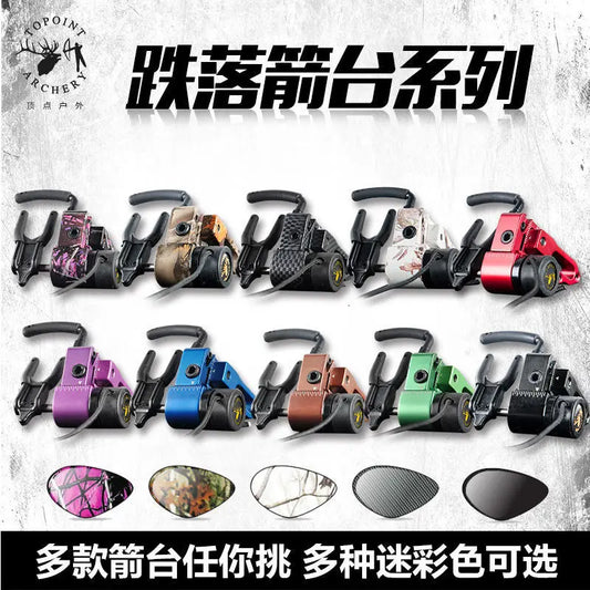 TP814 Compound Bow Drop Away Fall Arrow Rest CNC Aluminum Archery Peaceful Pleasures Health and Wellness Black - left hand