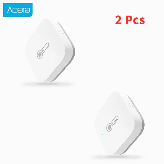 Aqara Temperature Humidity Sensor Smart Air Pressure Sensor Smart Control Zigbee Wireless Smart Home For Xiaomi Mijia Homekit Peaceful Pleasures Health and Wellness Aqara Sensor 2 Pcs China Mainland