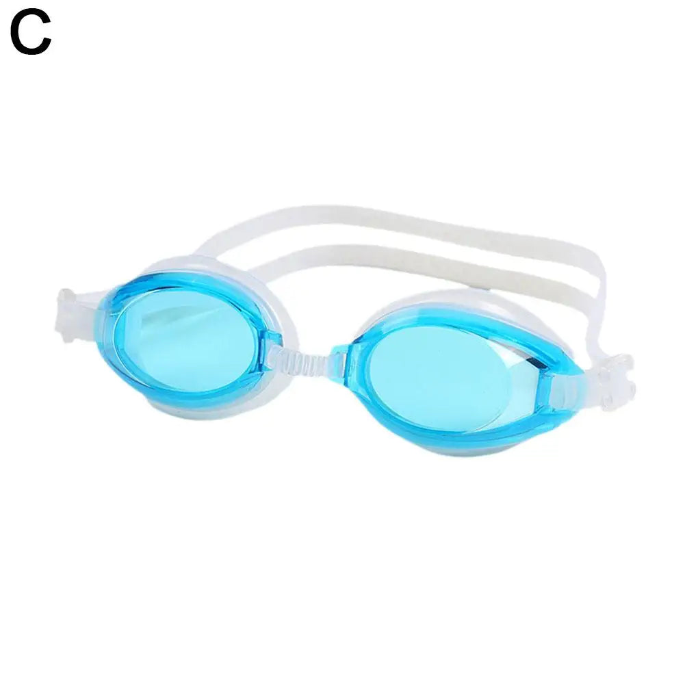Silicone Waterproof Anti-fog Swimming Goggles for Adults & Kids Peaceful Pleasures Health and Wellness Light Blue