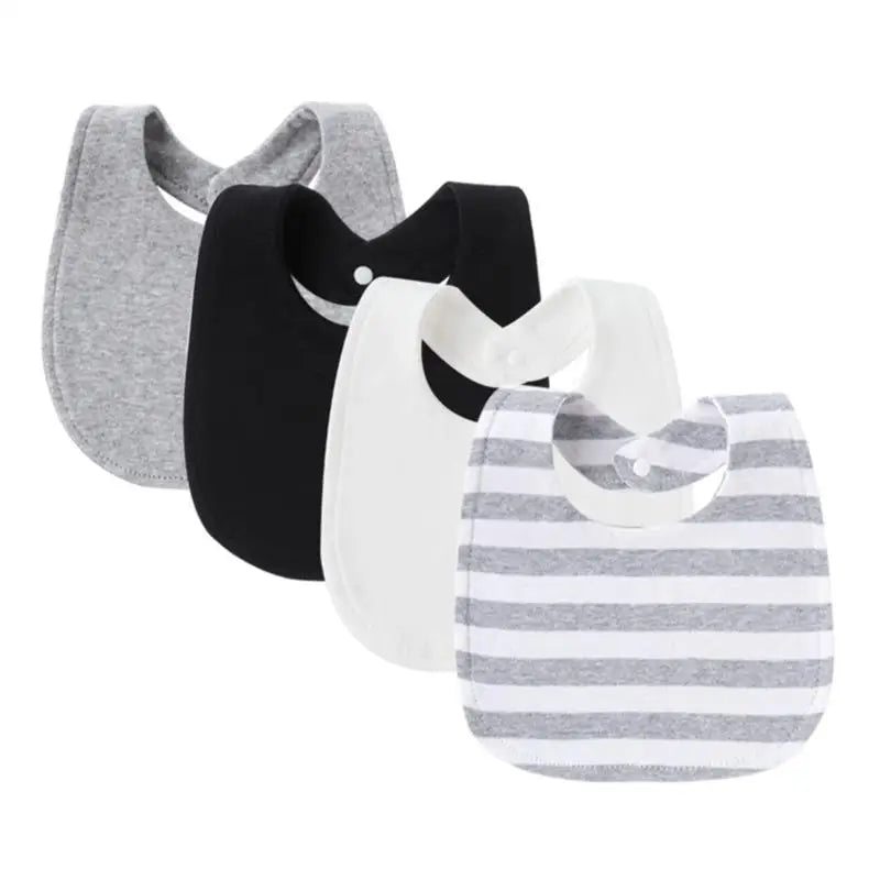 Baby Bandana Bibs 4-Pack | Soft Cotton Drool & Teething Bibs
