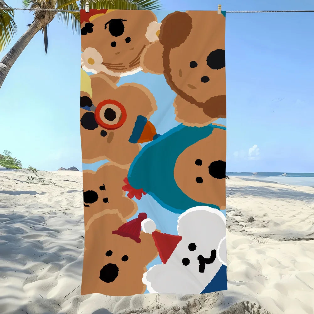 D-Dinotaeng Quokka Quick-Dry Beach Towel | Travel & Sports