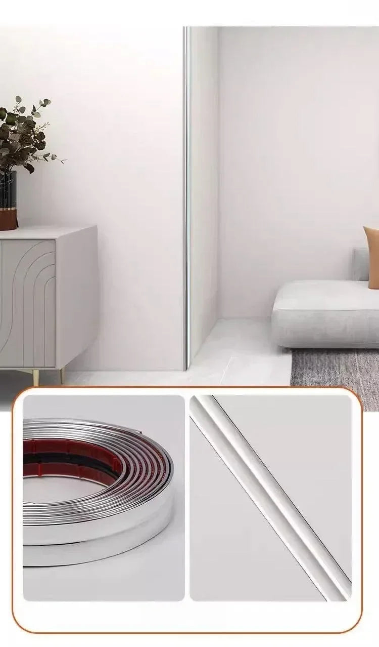 Self-Adhesive Wall Corner Trim Strip | PVC Decorative Molding