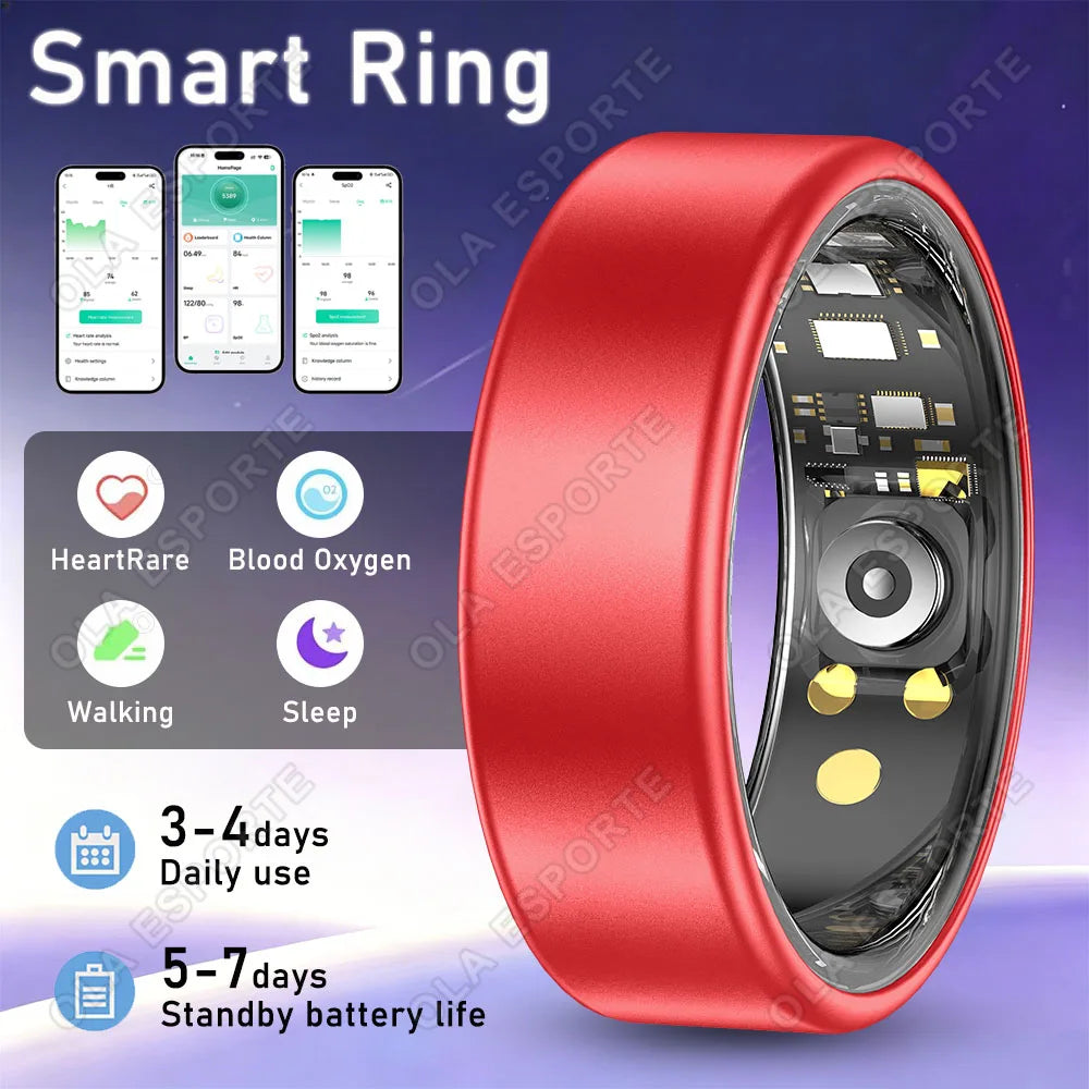 Ola Esporte Smart Ring | Heart Rate, Sleep & SpO₂ Tracker