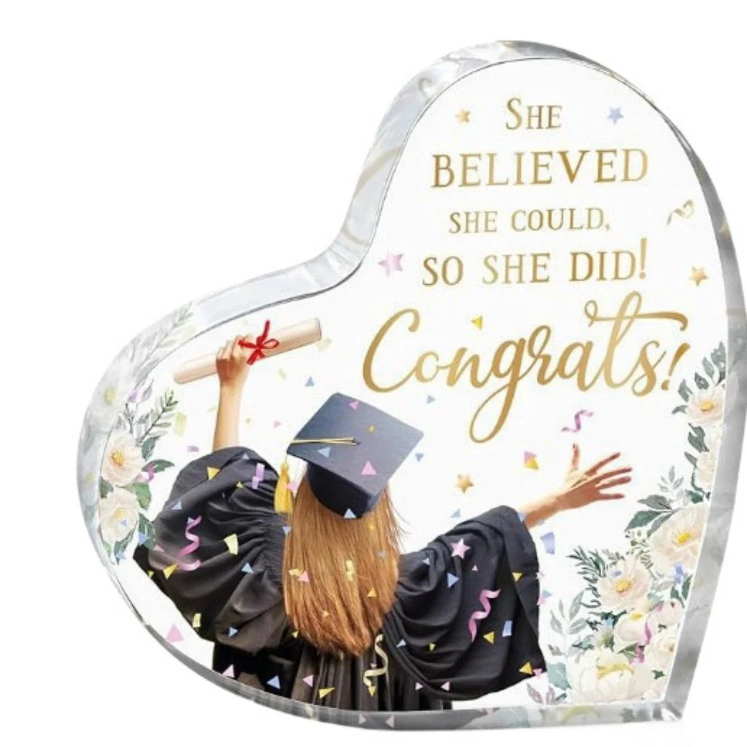 Class of 2026 Acrylic Graduation Plaque | Gift for Her