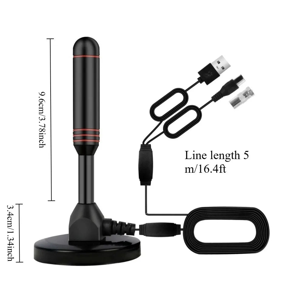 Amplified Indoor HDTV Antenna – DTMB ATSC DVB-T 35dB Gain