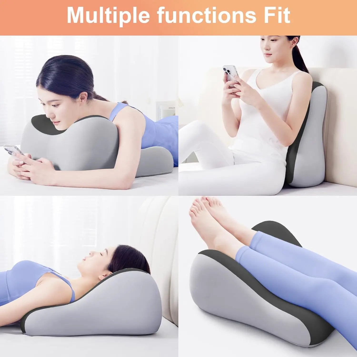 Intimacy Support Wedge Pillow for Couples Memory Foam Positioning Cushion for Back Neck & Waist Pain Relief with Washable Cover Peaceful Pleasures Health and Wellness