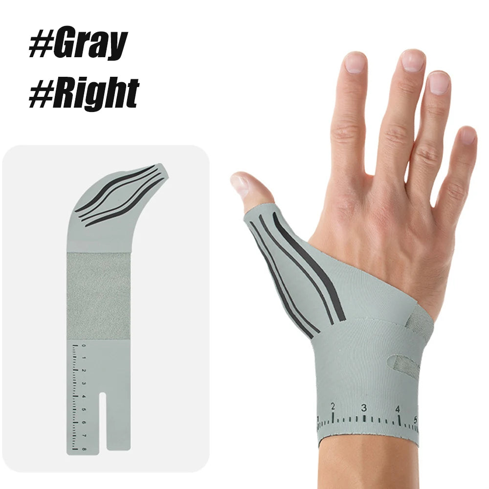 1PC Ultra-Thin Compression Sleeve - Thumb Wrist Brace for Arthritis,Tendonitis & Sprain Support During Sports & Daily Activities Peaceful Pleasures Health and Wellness Gray-Right-1PCS