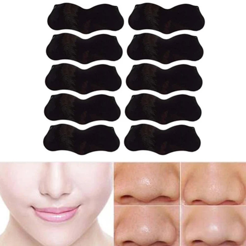10-100PC Blackhead Remover Mask Nasal Strips Black Head Nose Dot Spot Peel Off Sticker Face Acne Whitehead Pore Cleaner Nose Peaceful Pleasures Health and Wellness