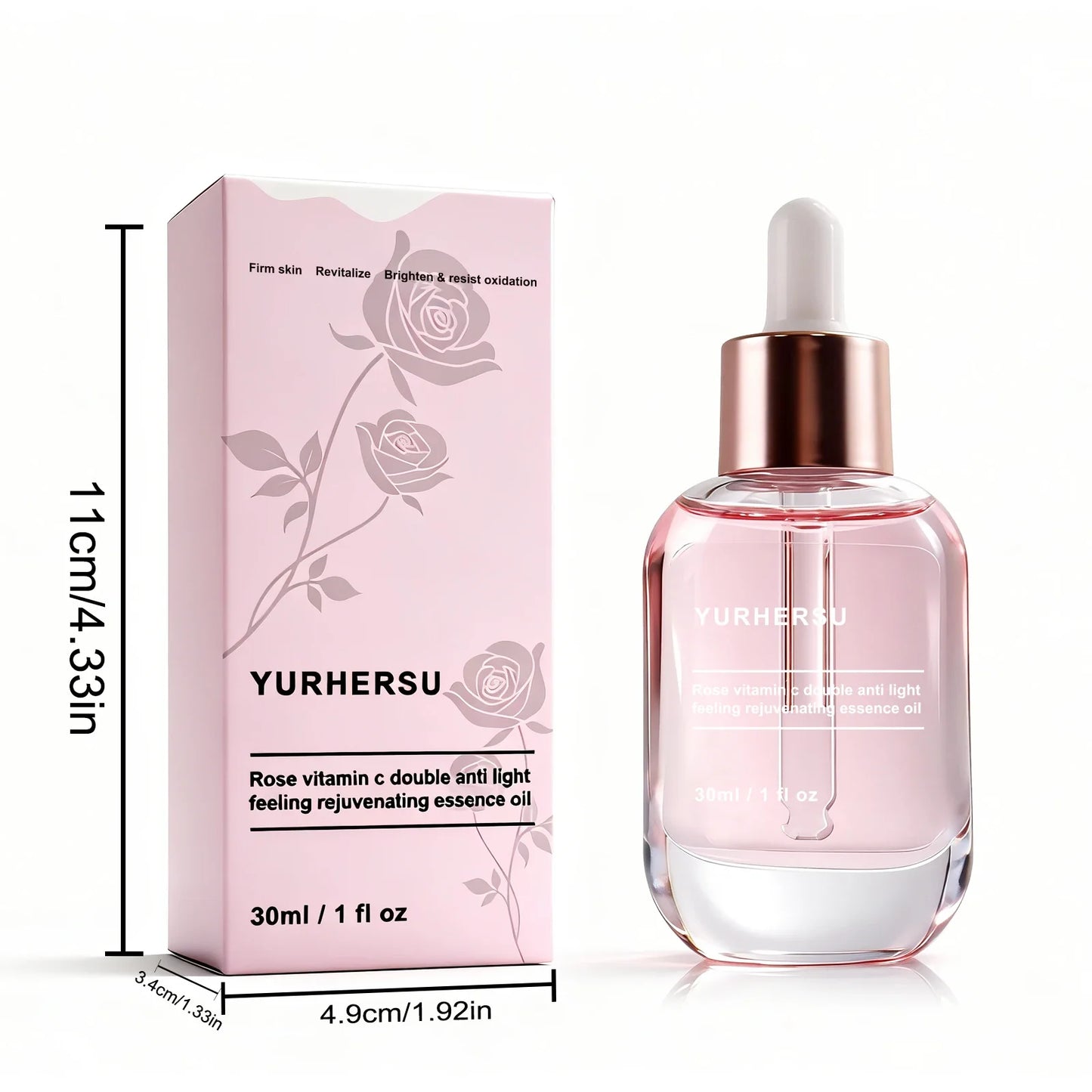 Rose Vitamin C Antioxidant Essence | Radiance Boost Face Serum