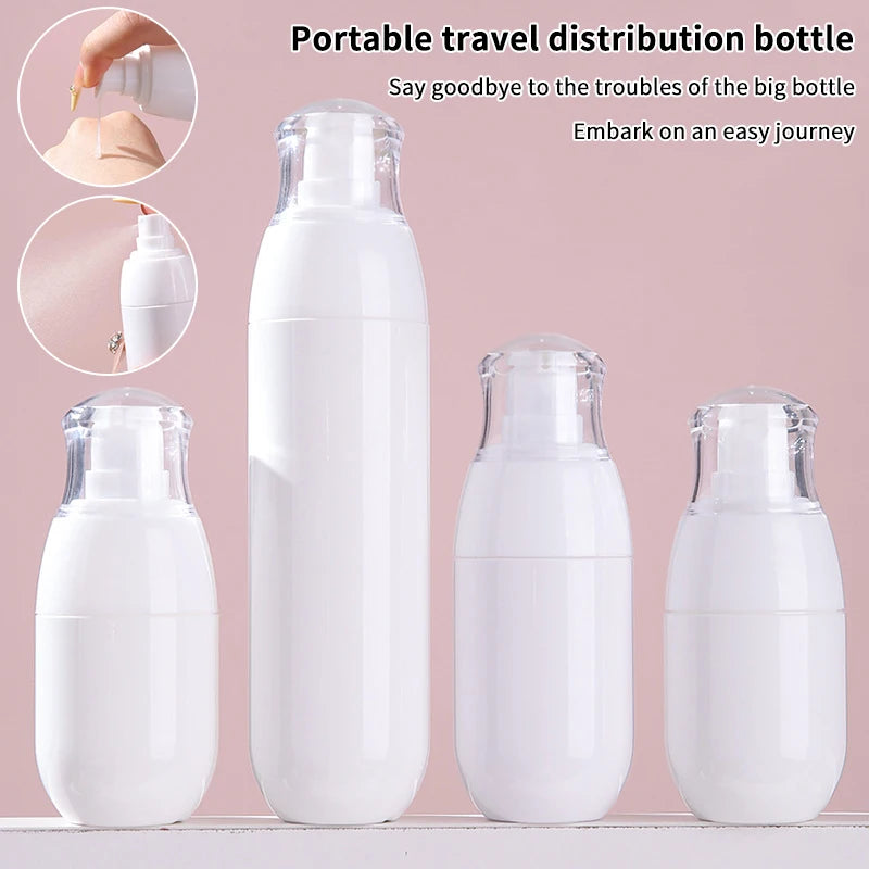 30/50/100ml Plastic Cream Shampoo Pump Bottle Portable Refillable Lotion Bottles Spray Container Essential Oil Travel Tools Peaceful Pleasures Health and Wellness