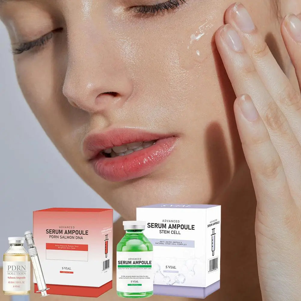 PDRN Salmon DNA Facial Serum Deeply Nourishing The Skin Skin Elasticity Ampoule Essence Smoothing Glow Boosting Skin-firming Peaceful Pleasures Health and Wellness
