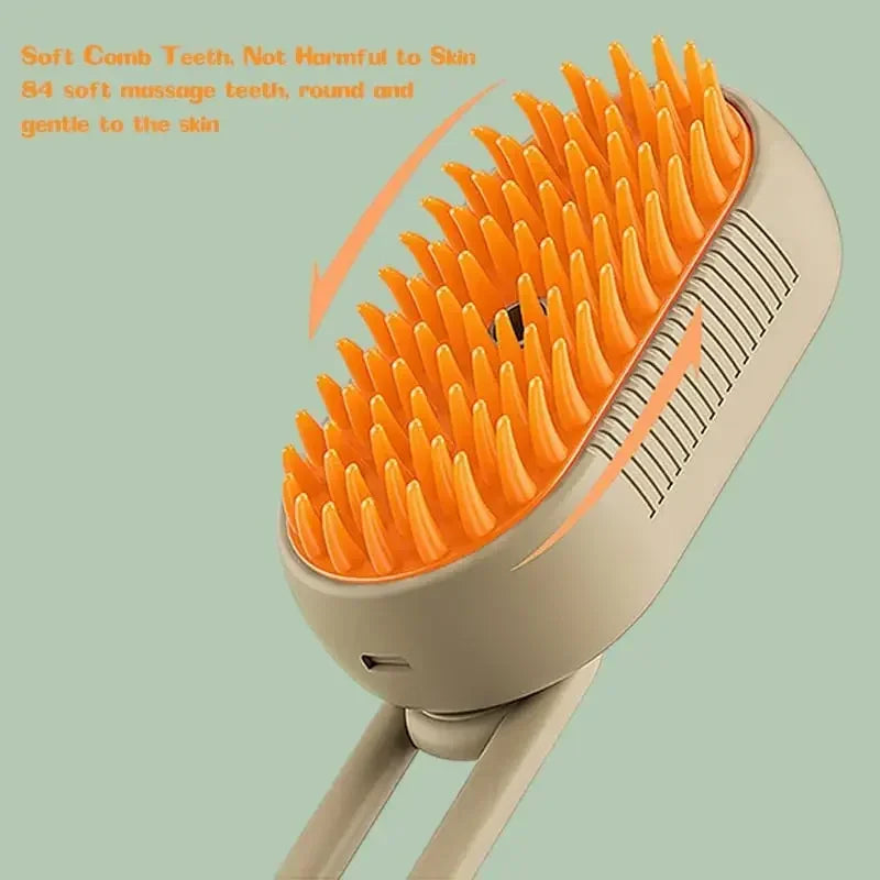 Electric Steam Spray Grooming Brush for Dogs & Cats