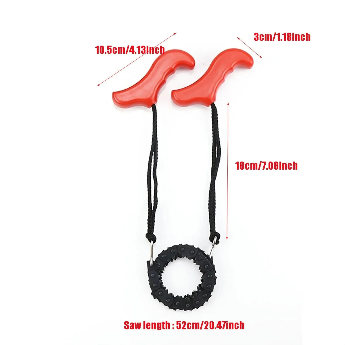 Outdoor Convenient Hand Zip, Saw Garden Logging Wire Saw, Camping EDC Survival Chain Saw Peaceful Pleasures Health and Wellness