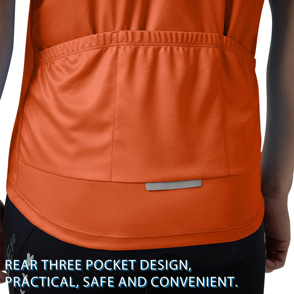 PHMAX Men's Cycling Jersey – Breathable, Quick-Dry & Reflective