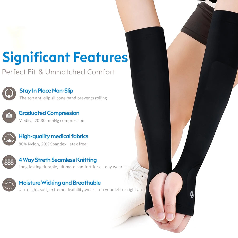 Volleyball Arm Sleeves for Sports - Volleyballs Wrist Guard Protection Pads& Thumbhole,Sports Arms Sleeves for Women,Men & Youth Peaceful Pleasures Health and Wellness