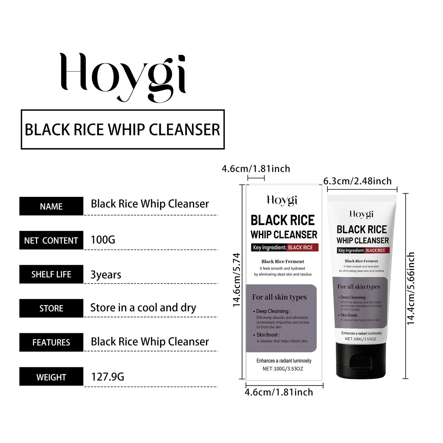 HOYGI Facial Cleanser – Oil Control, Brightening & Hydrating