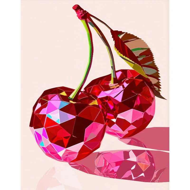 Retro Trendy Glam Fruit Disco Ball Orange Lemon Mirrorball Creative Poster Canvas Painting Wall Art Pictures Home Kitchen Decor Peaceful Pleasures Health and Wellness 1 20x30cm Unframed