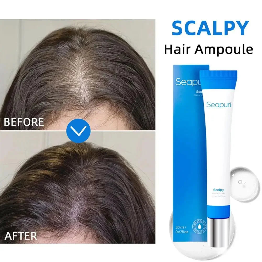 Seapuri Scalphy Hair Essence Rollerball Nourishing Anti-Frizz Hair Serum Refreshing Strengthening Hair Essence Scalp Treatment Peaceful Pleasures Health and Wellness