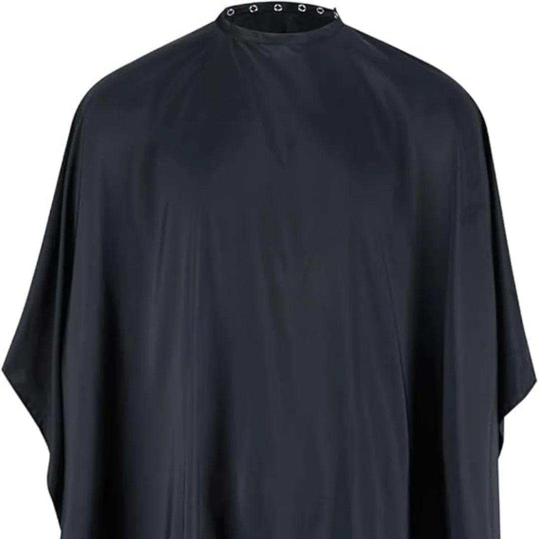 Button Collar Black Haircut Cloth Hairdressing Anti-Static Salon Gown Hidden Buckle Hairdresser Apron Haircut Capes Supplies Peaceful Pleasures Health and Wellness