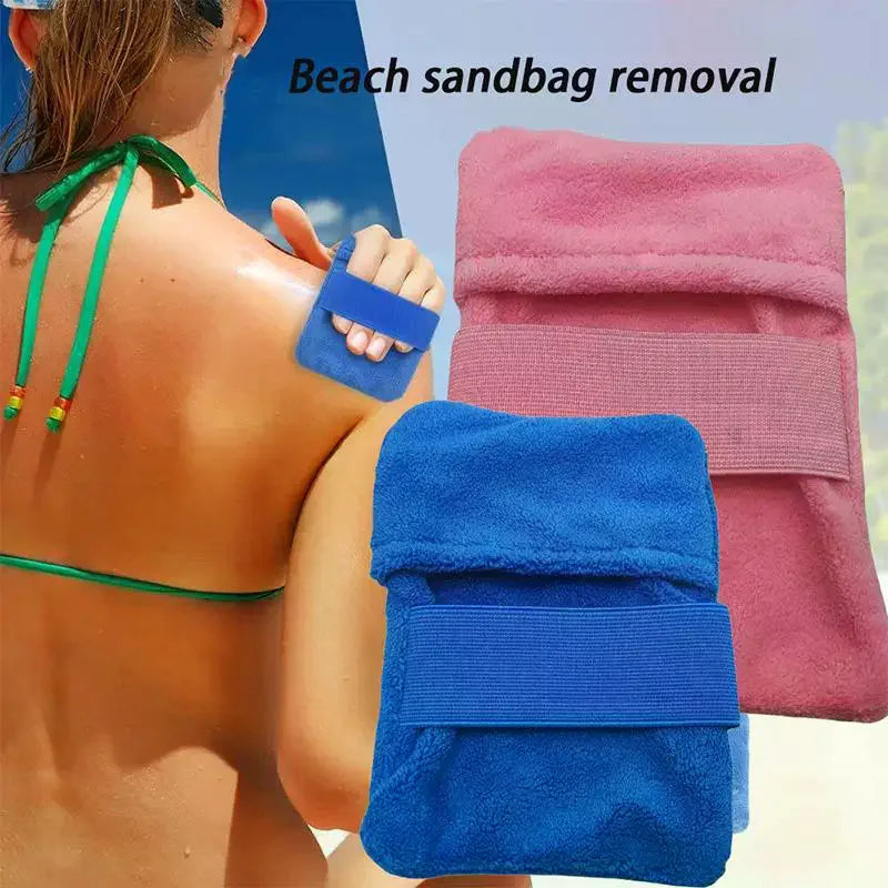 Beach Sand Removal Bag | Coral Fleece Sand Remover Towel