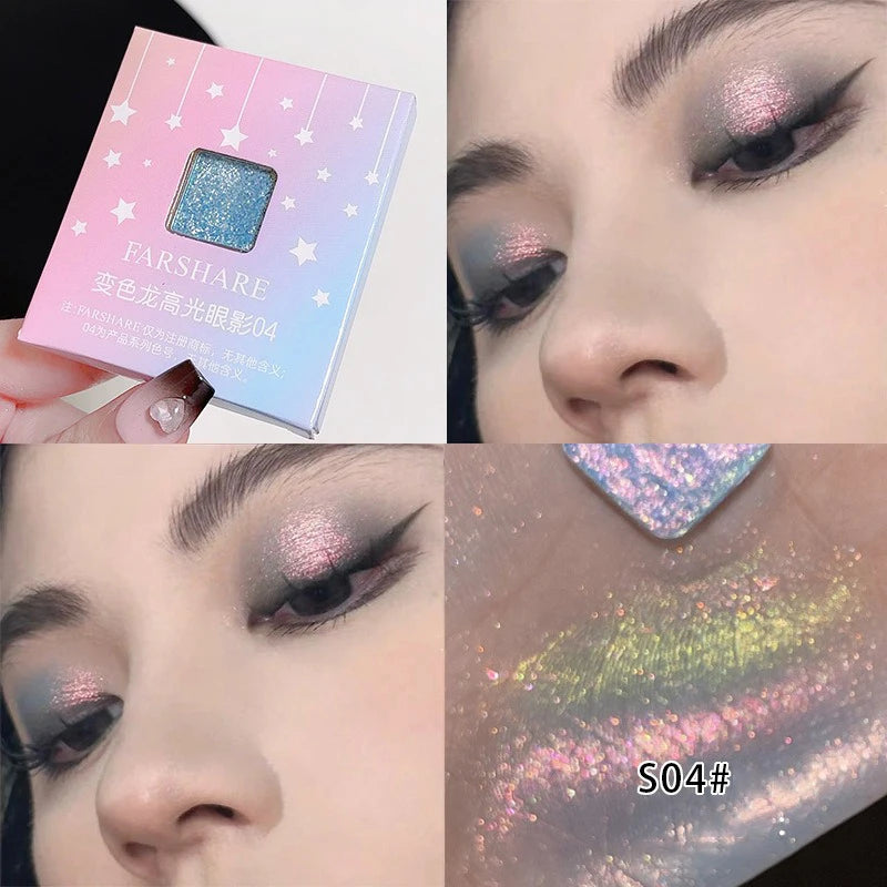 Diamond Monochrome Highlighter Eyeshadow | Shimmer Metallic