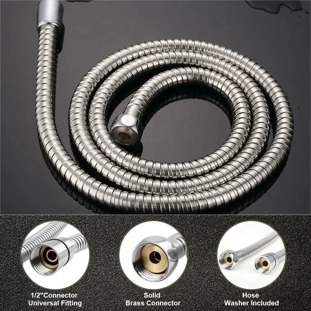 Flexible Stainless Steel Shower Hose 1–3m | Bathroom Pipe