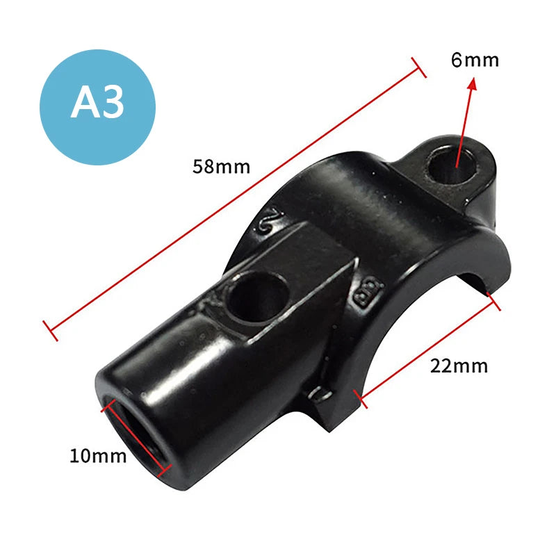 22mm Handlebar Motorcycle Mirror Mount Clamp – 10mm Thread