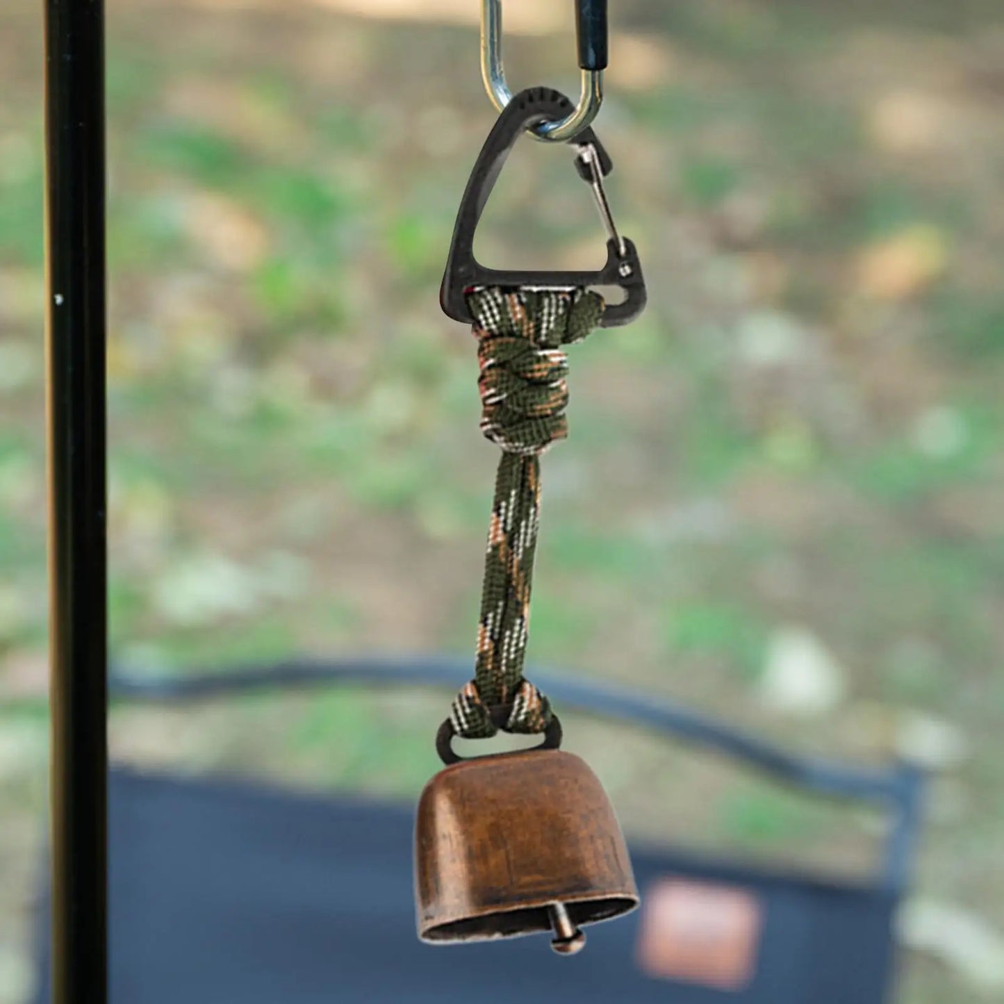 Bear Safety Bell with Carabiner, Anti-Lost Wildlife Alert Hiking Accessories for Outdoor Camping hikking Backpacking Peaceful Pleasures Health and Wellness