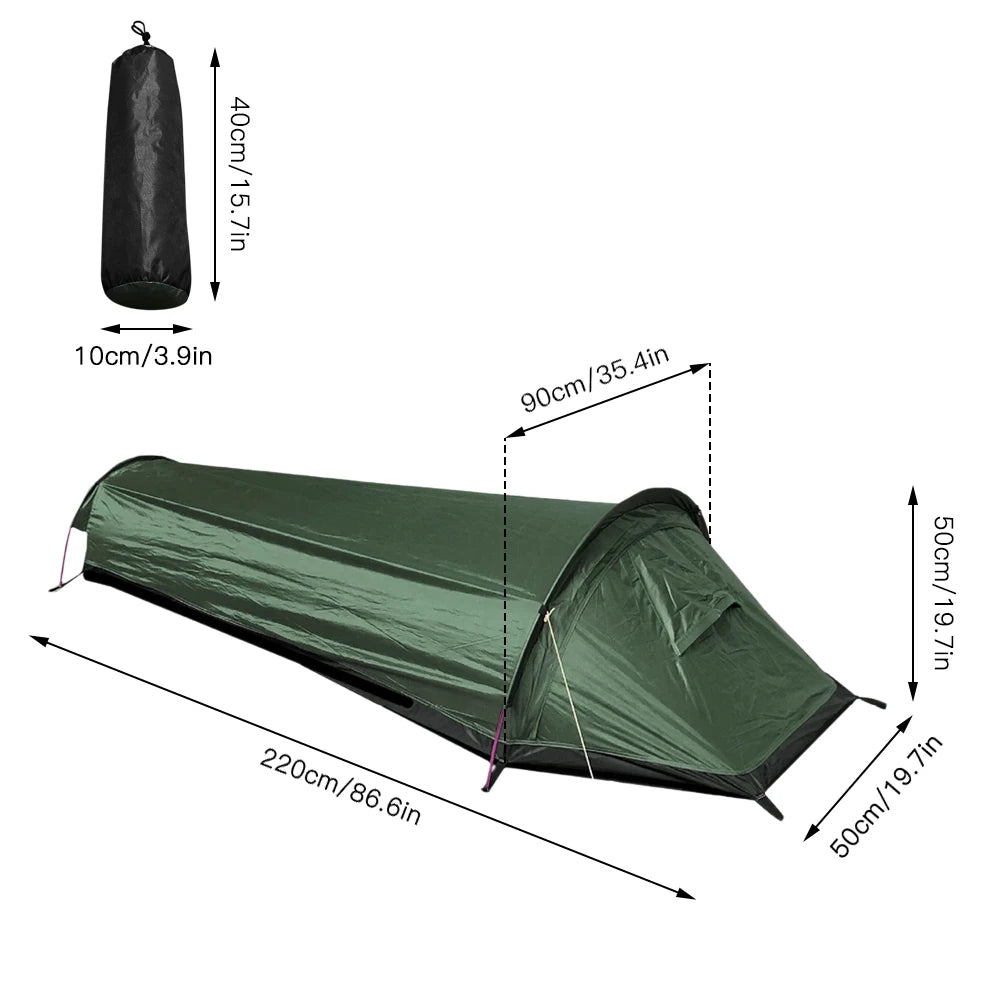 Outdoor Camping Sleeping Bag Tent Lightweight Single Person