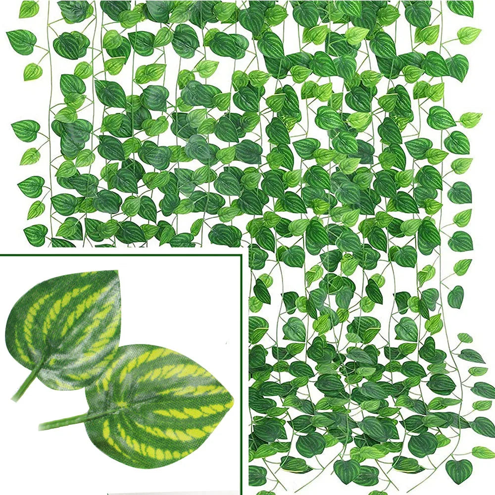 Artificial Ivy Vine Garland – Silk Hanging Leaves for Weddings