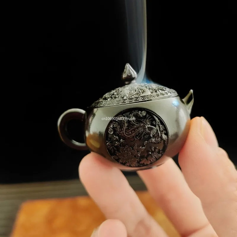 Buddhist Utensils Incense Burner Lotus Incense Censer Archaic Copper Alloy Sandalwood House Furnishings Home Office Decoration Peaceful Pleasures Health and Wellness