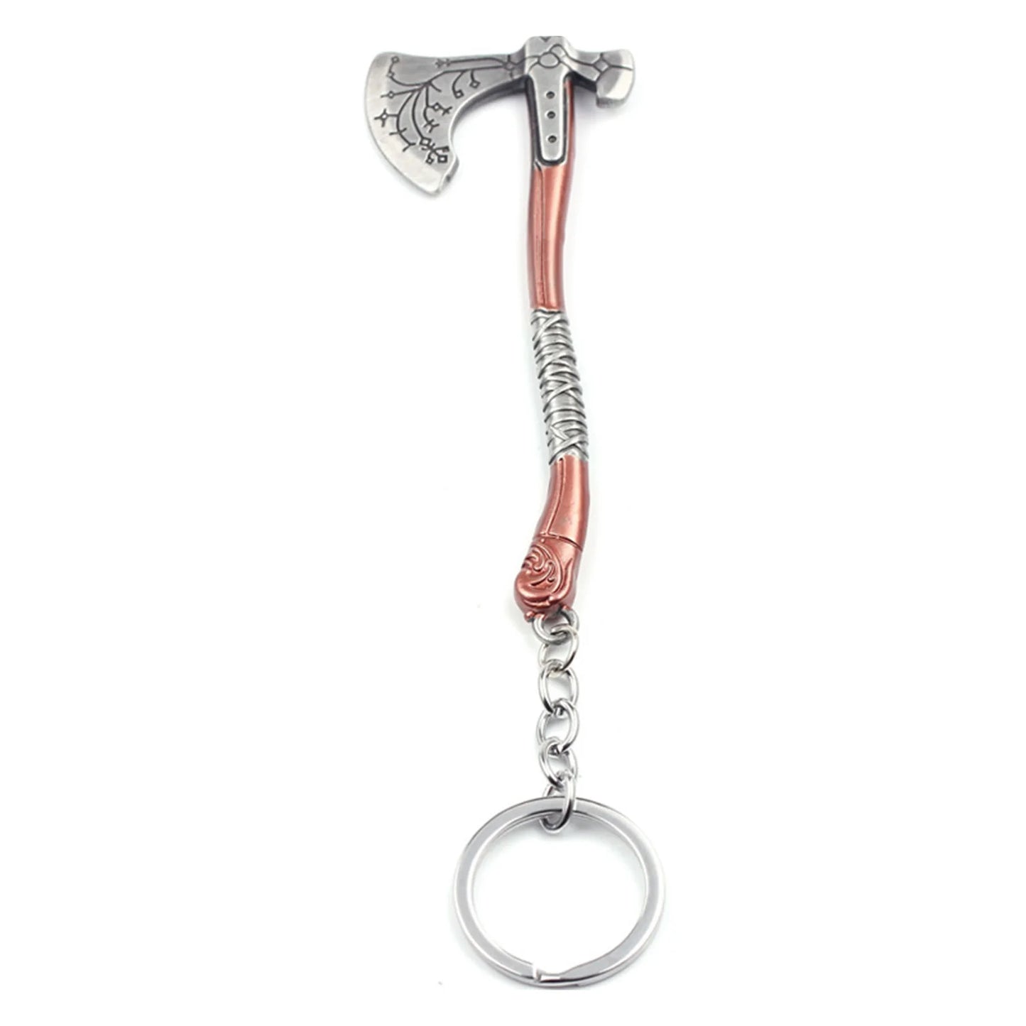 Keychain with Axe Shape Pendant Lightweight Key Purse Handbag with Axe Charms for Holidays Birthdays Present Peaceful Pleasures Health and Wellness