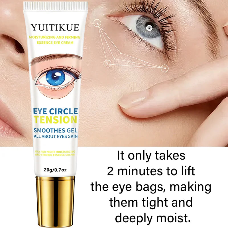 YUITIKUE Eye Circle Tension Smoothing Gel | Moisturizing & Firming Essence Eye Cream For All Eye Skin Types 20g Peaceful Pleasures Health and Wellness