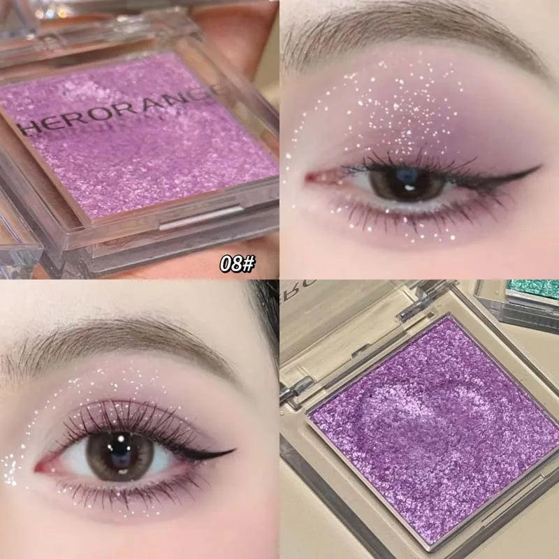 HERORANGE Matte Glitter Cream Eyeshadow | Waterproof, 8 Shades