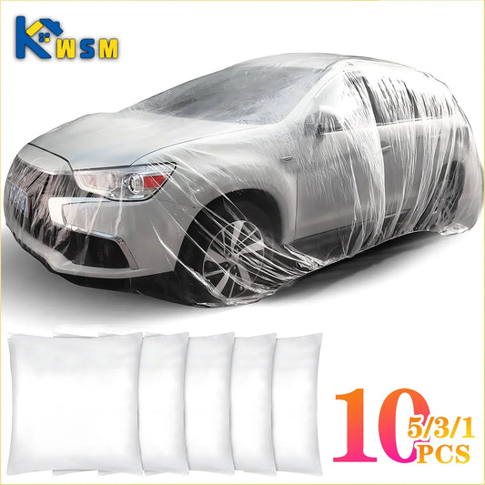 Disposable Transparent PE Car Cover – Rain & Dust Protection Disposable Car Cover Oasis Select