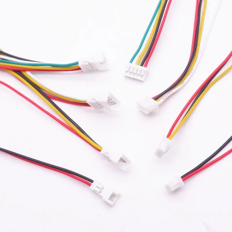 100 Sets/Lot Connector Micro JST 1.25MM 2Pin 3Pin 4Pin 5P 6P Male & Female Connector Plug with Wires Cables LED Strip Connectors Peaceful Pleasures Health and Wellness