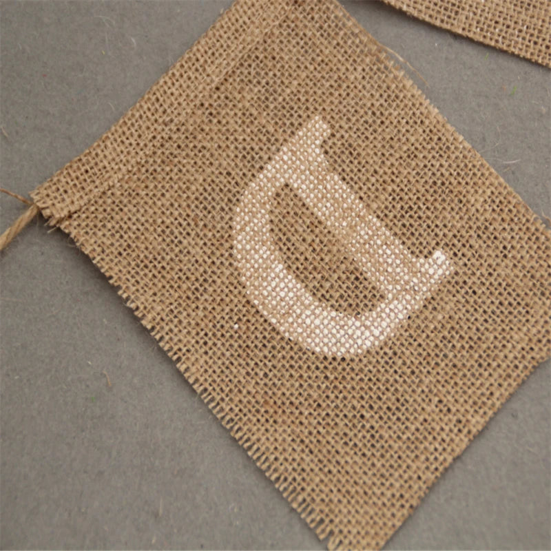 Bar Decoration Jute Burlap Bunting Rustic Just Married Mr Mrs Wedding Banner Garland Party Flags Candy Event Home Party Supplies Peaceful Pleasures Health and Wellness