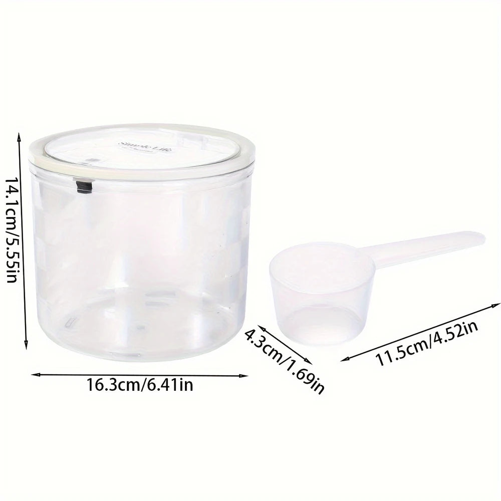 Acrylic Laundry Pod Container, Scent Booster & Dryer Sheet Holder with Lid – Laundry Room Organization Storage
