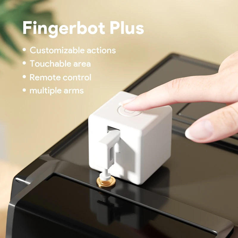 Tuya Bluetooth Smart Fingerbot PLUS Switch Finger Robot Button Pusher Remote Control for Alexa Google Assistant Voice Control Peaceful Pleasures Health and Wellness