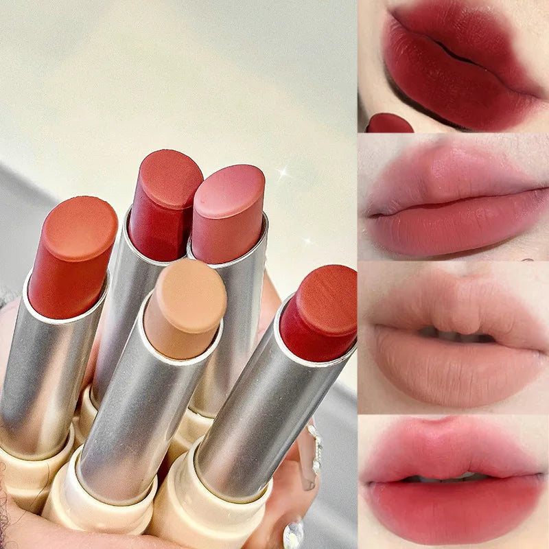 Velvet Matte Lipstick Set – 8 Shades, Waterproof & Long-Lasting