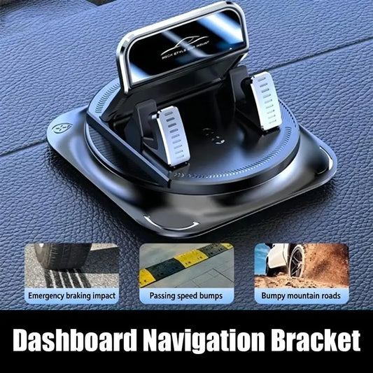 Car Dashboard Mobile Phone Fixer 360 Rotating Sticky Auto Phone Mount Stable Universal Car Mobile Phone Fixer Supplies Peaceful Pleasures Health and Wellness