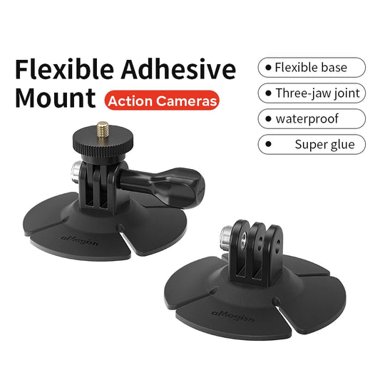 For Insta360 X4 Riding Mount Dock For DJI Action4 Dock Sports Camera Flexible Adhesive Mount Flexible Base Accessories Peaceful Pleasures Health and Wellness Default Title