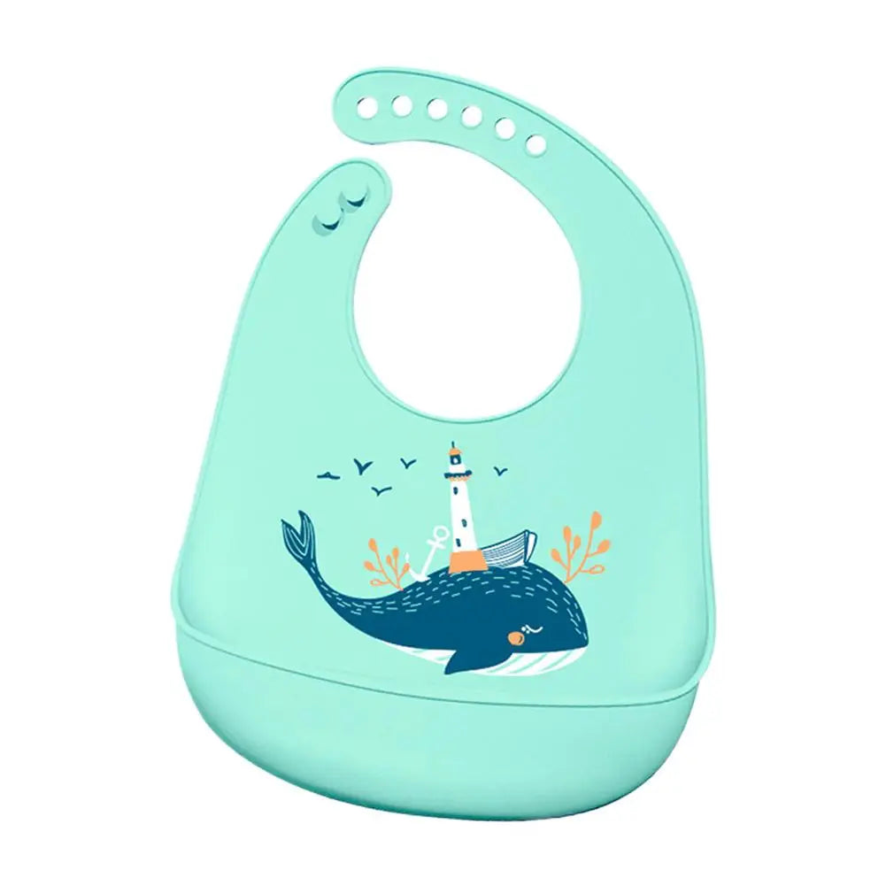 Silicone Baby Bib – Waterproof, BPA-Free, Large Food Catcher